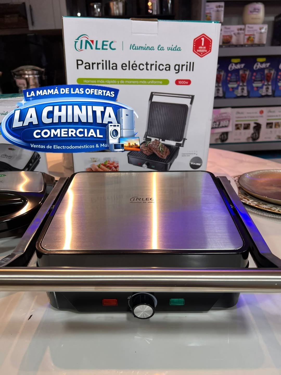 Parrilla Eléctrica Grill INLEC